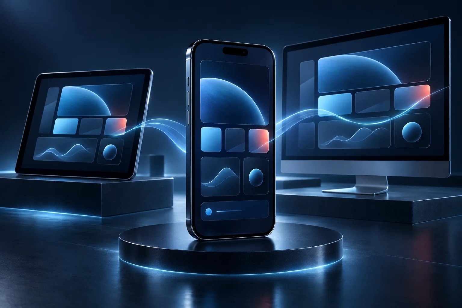 Interfaccia di un’app mobile moderna su smartphone